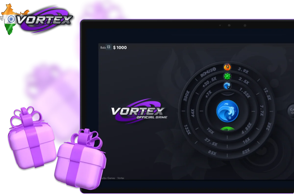 Vortex bonuses and promotions for Indian players